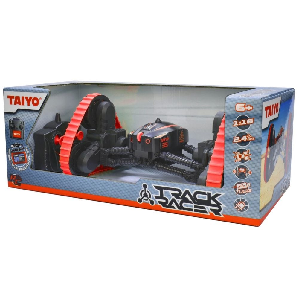 Кола с дистанционно управление Track Racer, Taiyo, 1:16, Червена