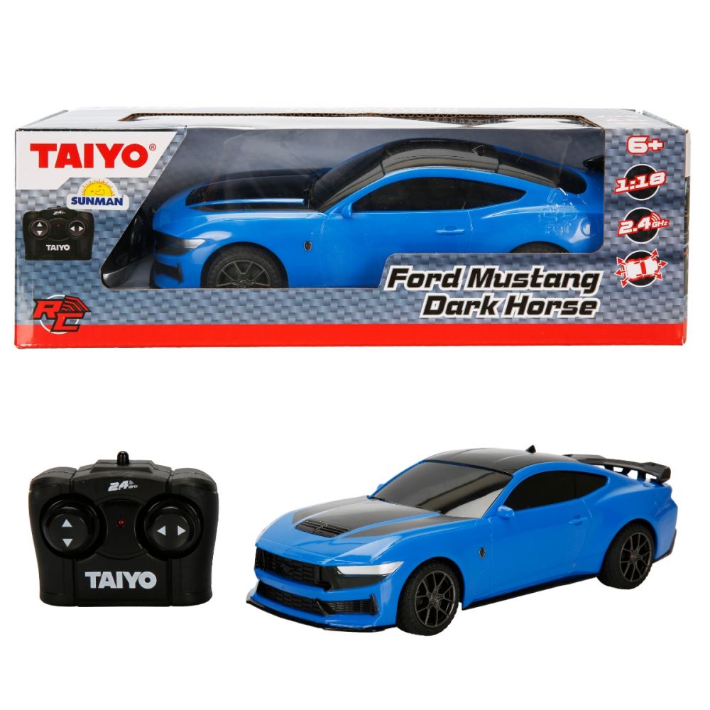 Количка с дистанционно, Taiyo, Ford Mustang GTD Dark Horse, Синя