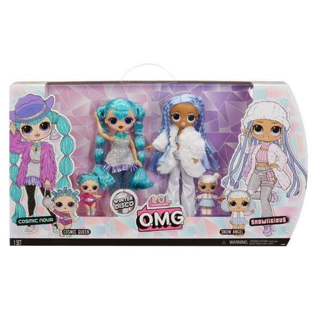 Комплект 2 кукли LOL Surprise OMG Winter Disco, Cosmic Nova и Snowlicious
