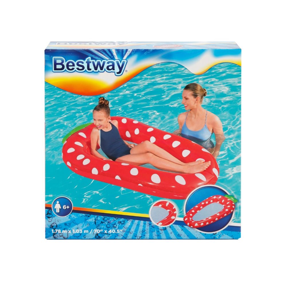Надуваем дюшек Bestway, Ягода, 178 х 103 см