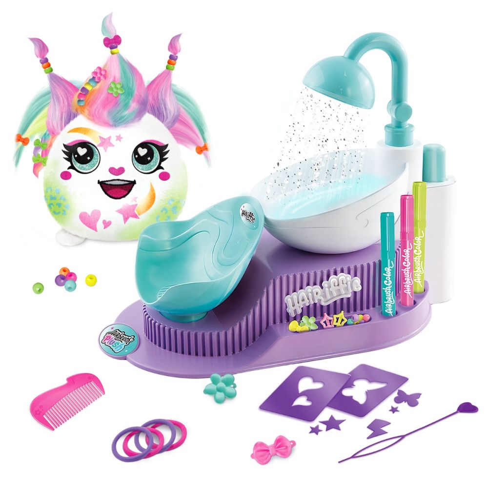 Плюшена играчка за оцветяване, Airbrush Plush, Hair iffic Salon