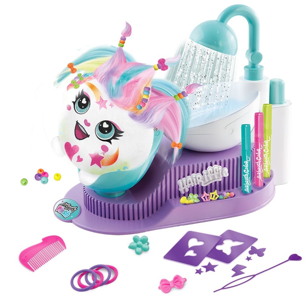 Плюшена играчка за оцветяване, Airbrush Plush, Hair iffic Salon