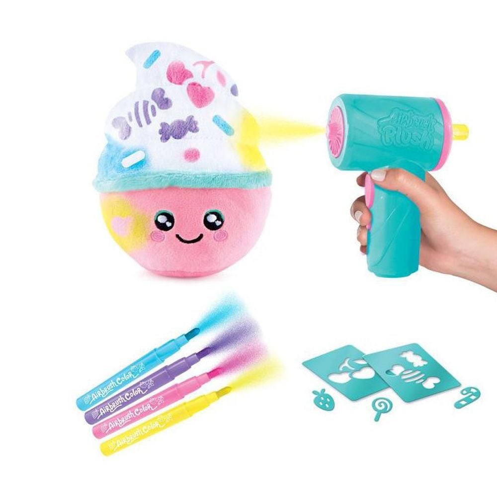 Плюшена играчка за оцветяване, Airbrush Plush, Food'tastic Squishy