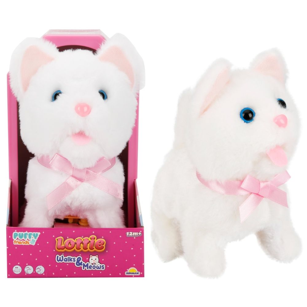 Интерактивна плюшена играчка, коте Lottie, Puffy Friends
