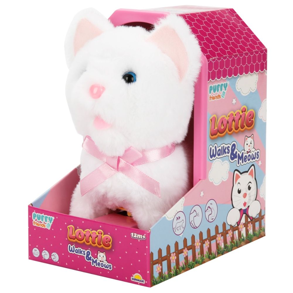 Интерактивна плюшена играчка, коте Lottie, Puffy Friends