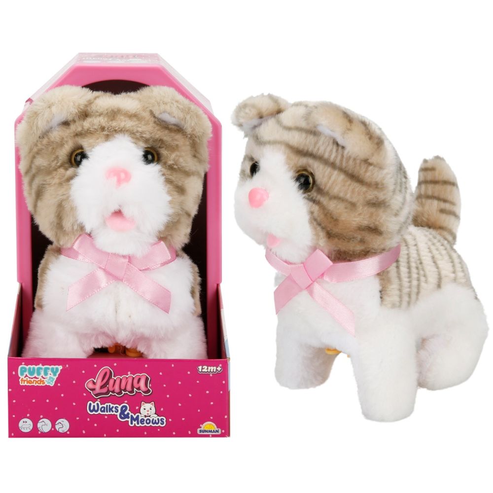 Интерактивна плюшена играчка, Puffy Friends, котето Luna