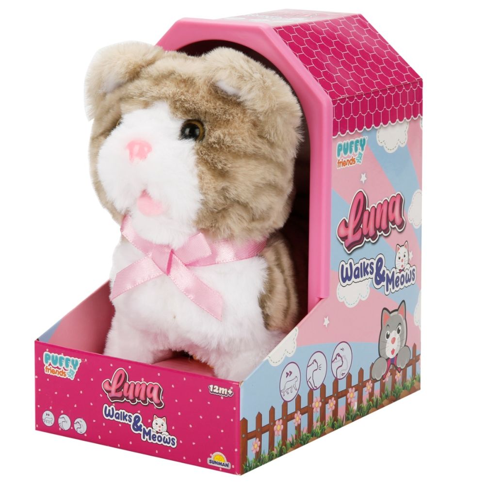 Интерактивна плюшена играчка, Puffy Friends, котето Luna