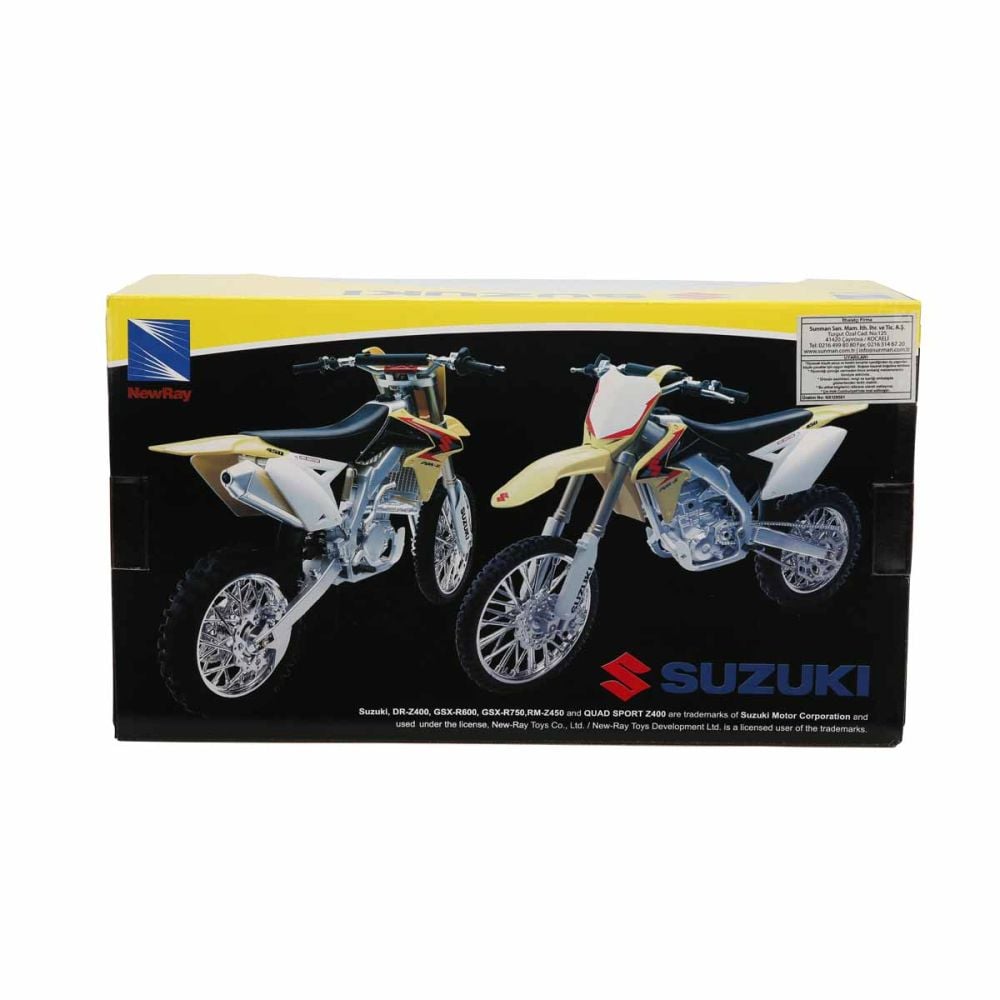 Метален мотоциклет, New Ray, Suzuki RM-Z450 2014, 1:6