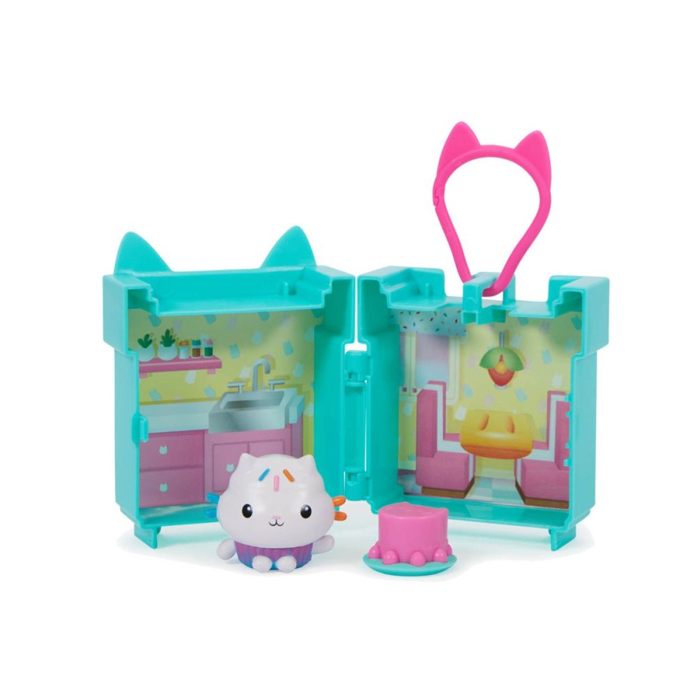 Комплект за игра Мини къщичка ключодържател, Cakey Cat с 5 части, Gabby's Dollhouse, 20140104