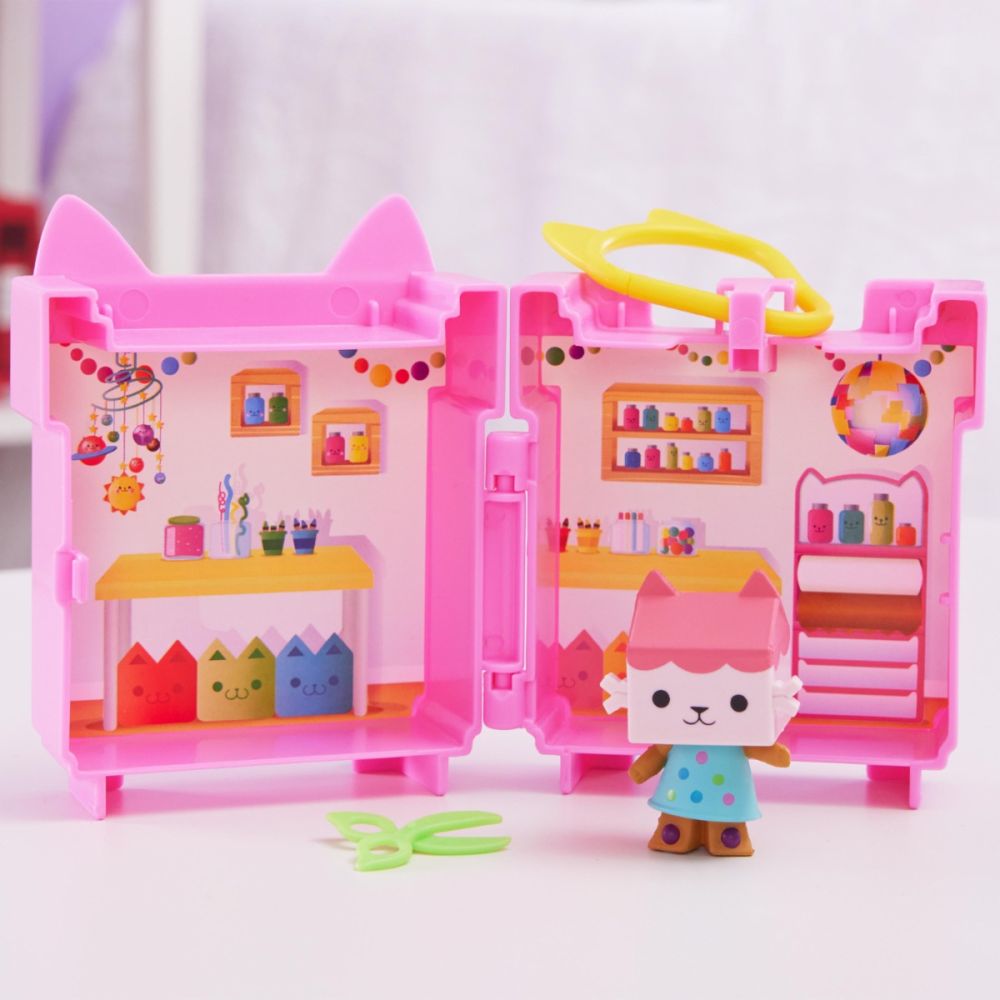 Комплект за игра Мини къщичка ключодържател, Baby Box с 5 части, Gabby's Dollhouse, 20140105