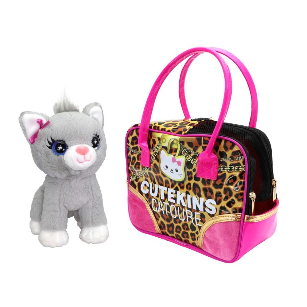 Плюшена играчка в раничка, Cutekins, Котенце