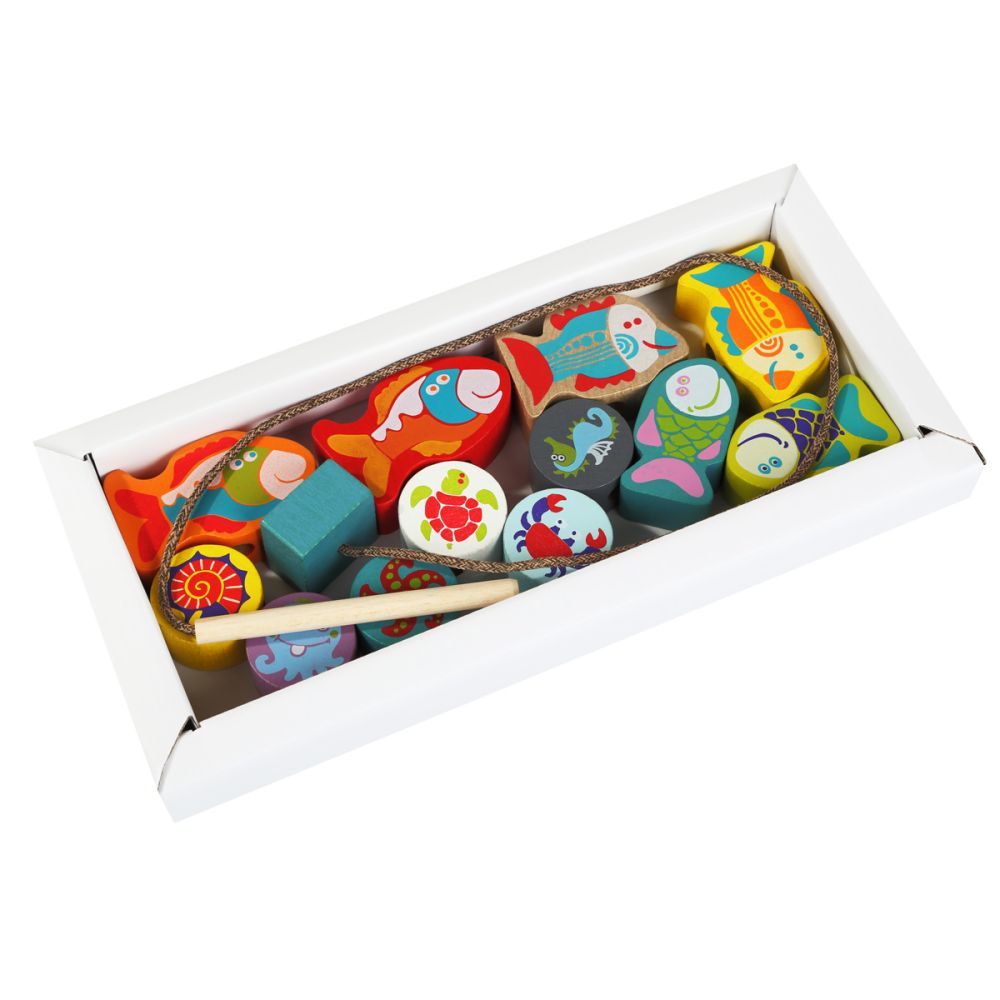 Дървена игра, Cubika, Сортиране на морски животни, 13 части