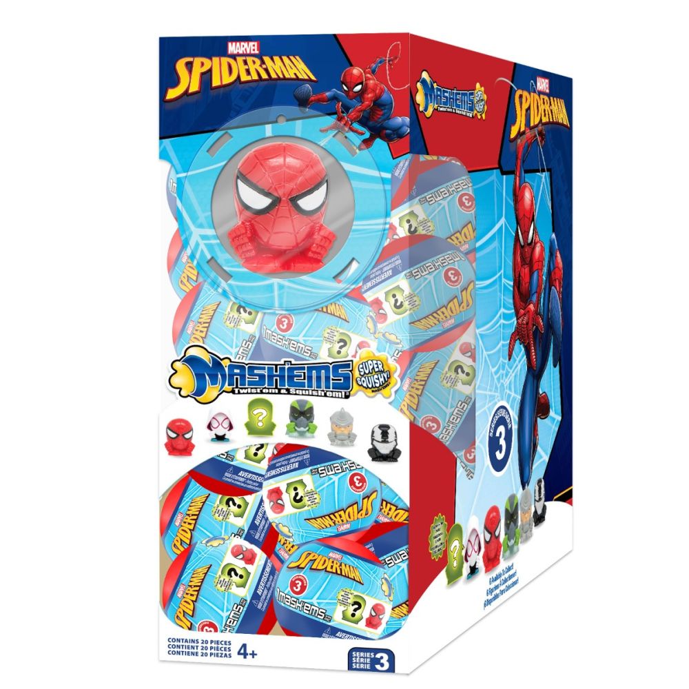 Топка с фигурка изненада, Mash Ems, Spiderman, S3