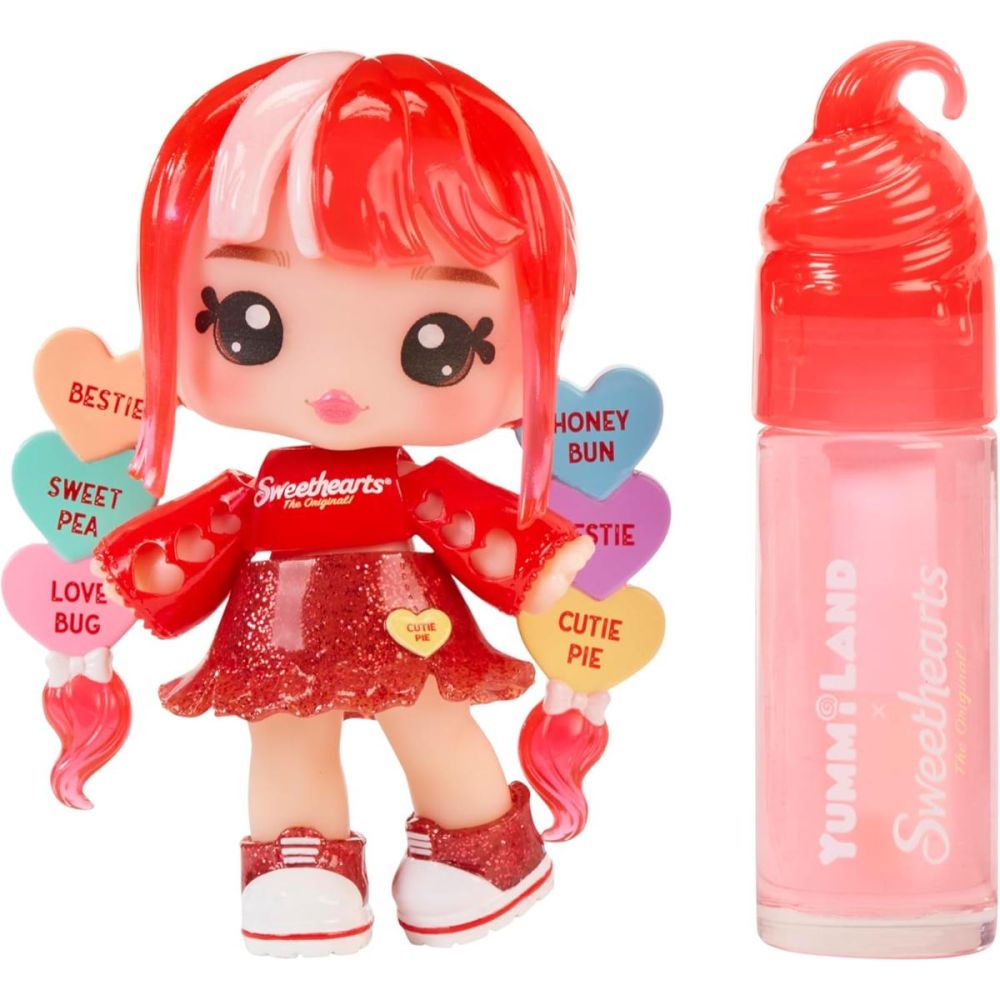 Кукла Yummiland, Lipgloss Doll Sweethearts, Ruby Hearts, 526438EUC