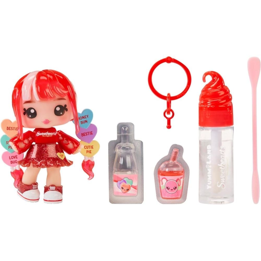 Кукла Yummiland, Lipgloss Doll Sweethearts, Ruby Hearts, 526438EUC