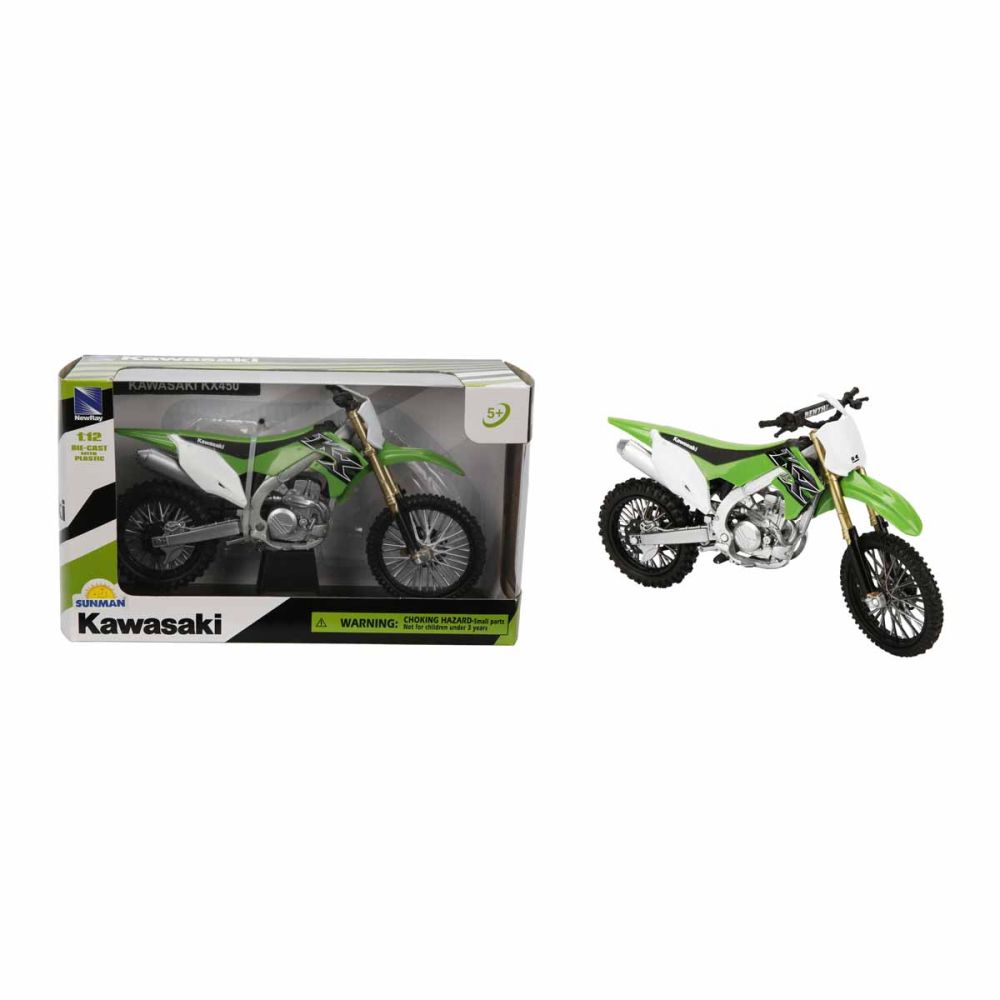 Метален мотоциклет, New Ray, Kawasaki KX450F 2019, 1:12
