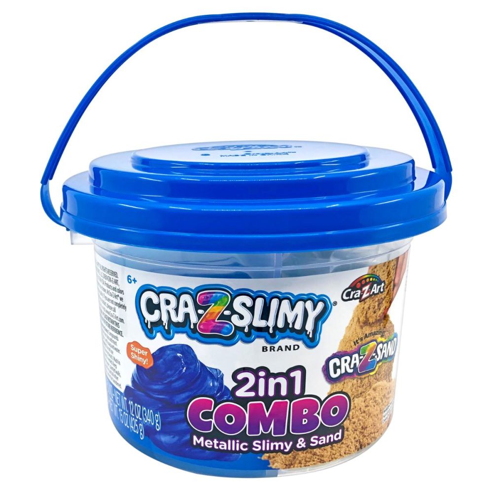Кофичка със слайм и пясък, Cra-Z-Art, 2in1 Combo Metallic Slimy&Sand