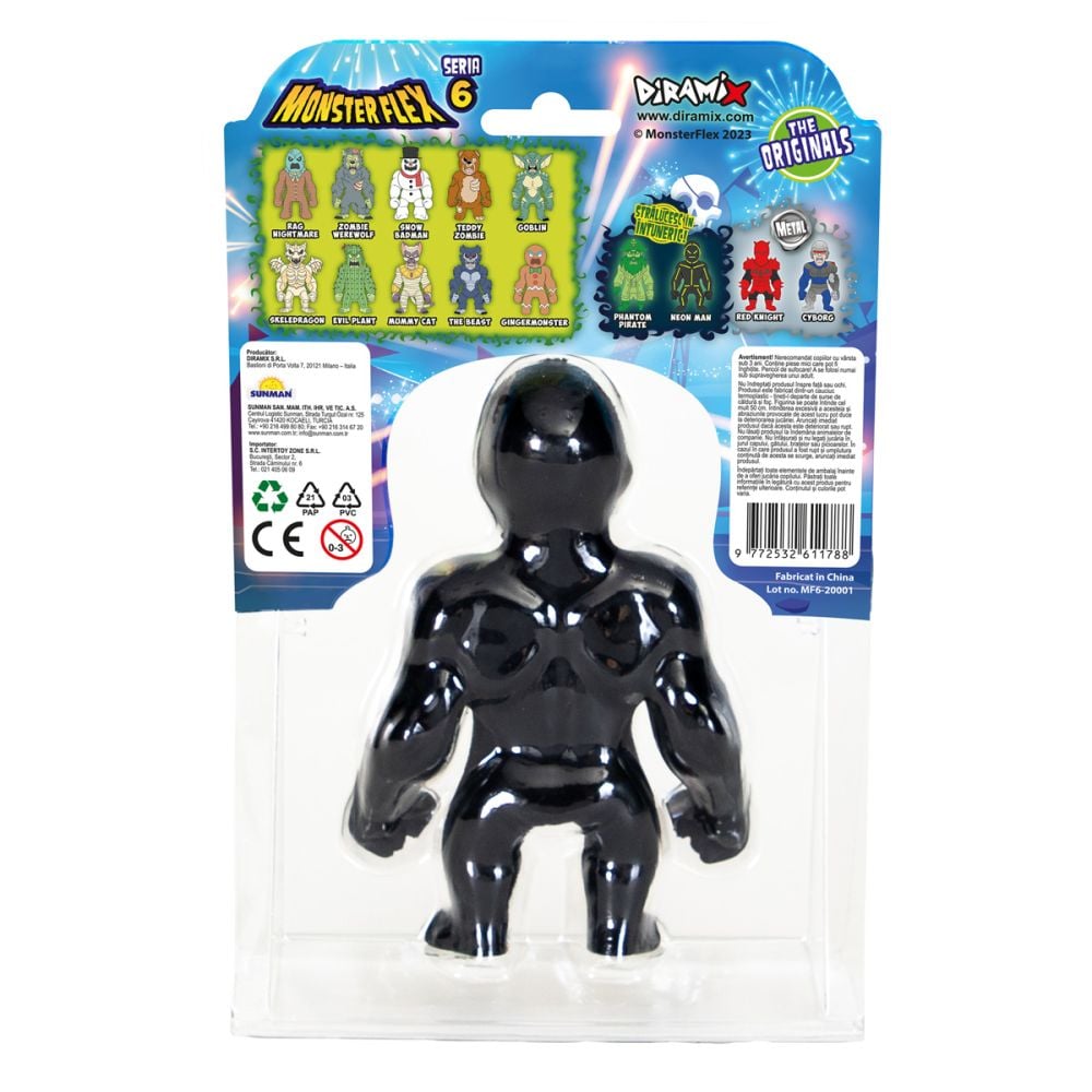 Фигурка Monster Flex, Чудовището което се разтяга, S6, Neon Man