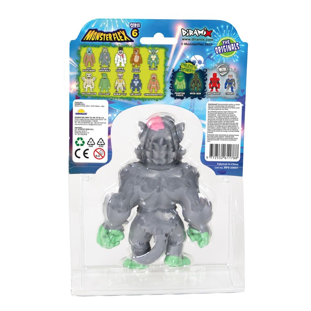 Фигурка Monster Flex, Чудовището което се разтяга, S6, Zombie Werewolf
