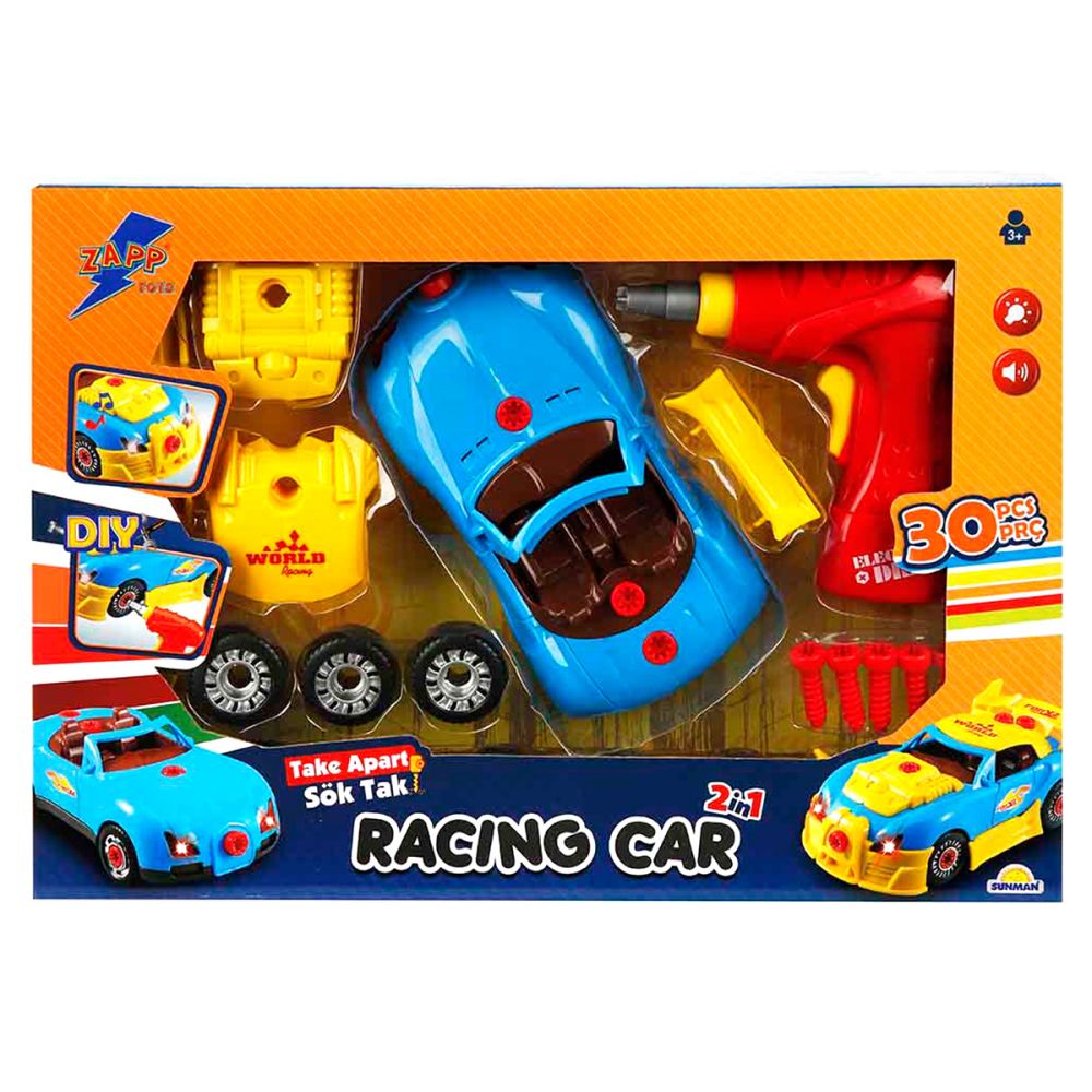Комплект за сглобяване на спортна количка, Zapp Toys, 30 части