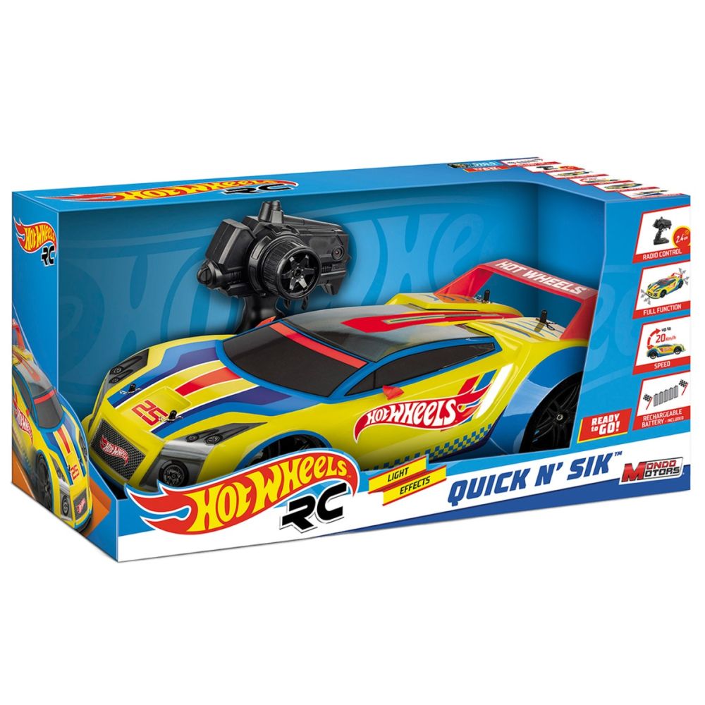 Кола с дистанционно Hot Wheels, Quick N Sik