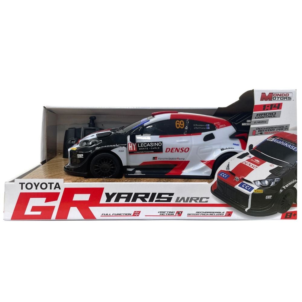 Количка с дистанционно, Mondo Motors, Toyota Gr Yaris WRC, 1:14