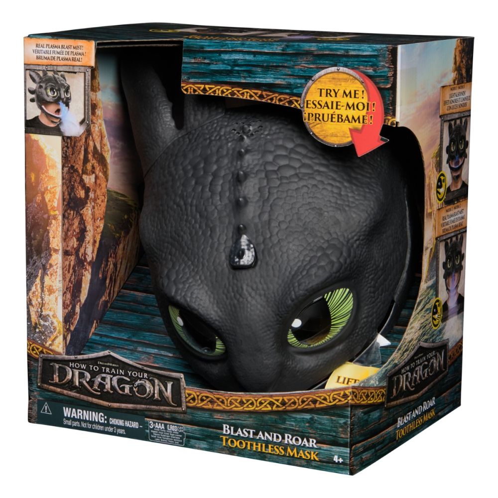Интерактивна маска, DreamWorks Dragons, Blast and Roar, Toothless, 6072832