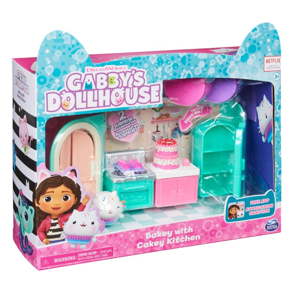 Комплект за игра, Кухня с аксесоари, Gabbys Dollhouse