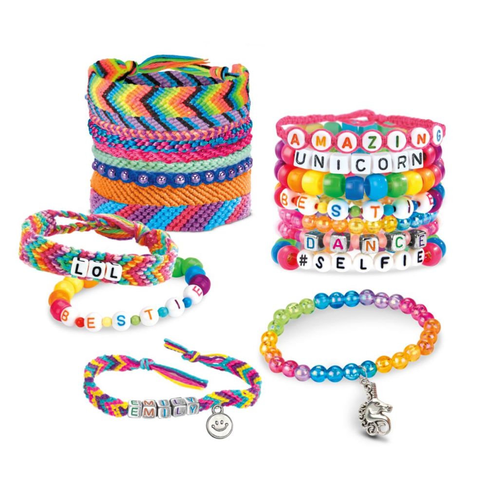 Комплект за създаване на гривни, Cra-Z-Art, Deluxe Bead Charm, Bracelet Studio, 950 части