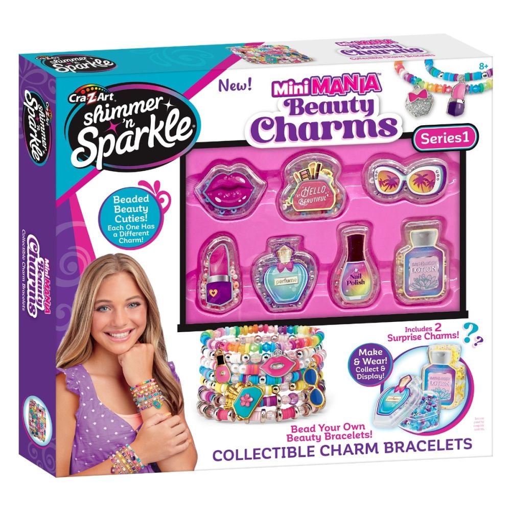 Комплект за създаване на гривни, Cra-Z-Art, Mini Mania Beauty Charms