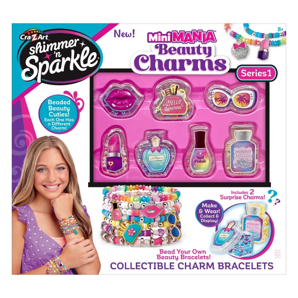 Комплект за създаване на гривни, Cra-Z-Art, Mini Mania Beauty Charms