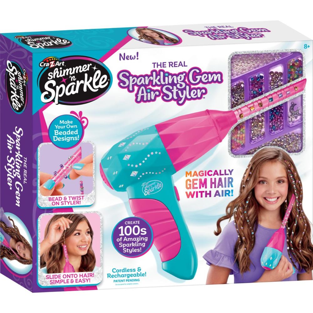 Комплект аксесоари за коса, Cra-Z-Art, Sparkling Gem Air Styler