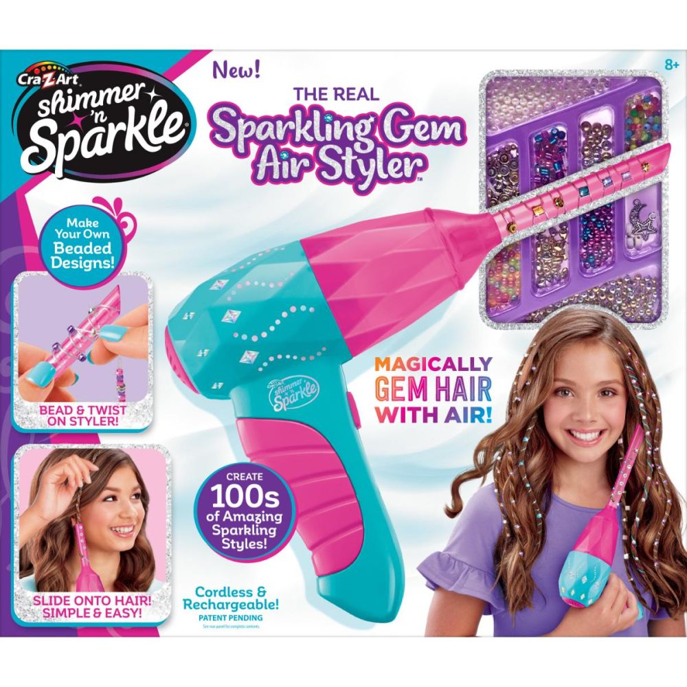 Комплект аксесоари за коса, Cra-Z-Art, Sparkling Gem Air Styler
