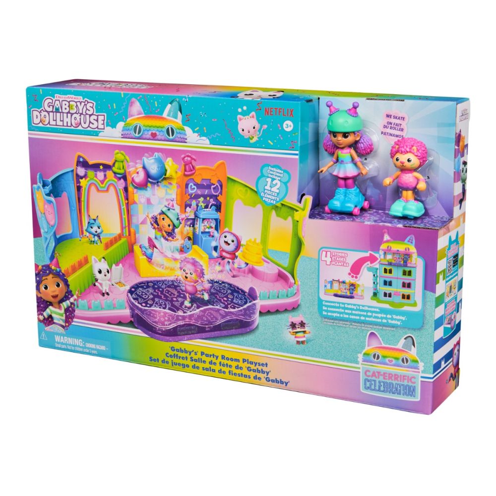 Комплект за игра с кукла, Gabbys Dollhouse, Party Room, 6069755