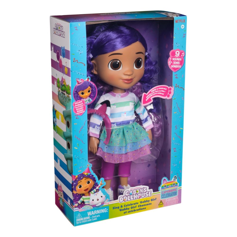Интерактивна кукла със звуци, Gabbys Dollhouse, 33 см, 6070859