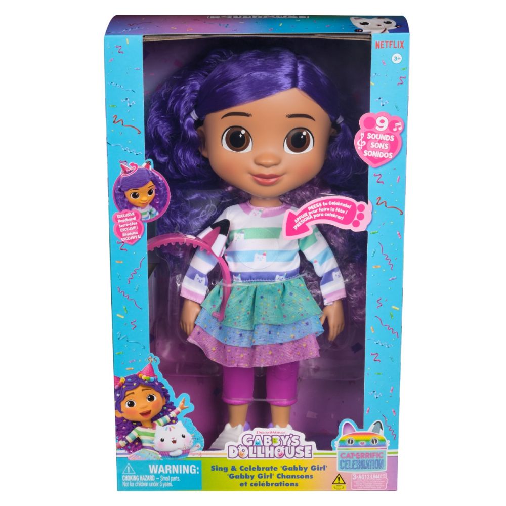 Интерактивна кукла със звуци, Gabbys Dollhouse, 33 см, 6070859