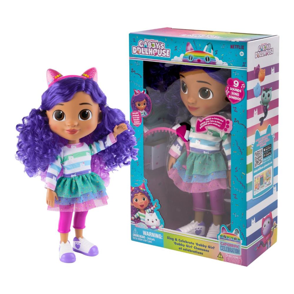 Интерактивна кукла със звуци, Gabbys Dollhouse, 33 см, 6070859