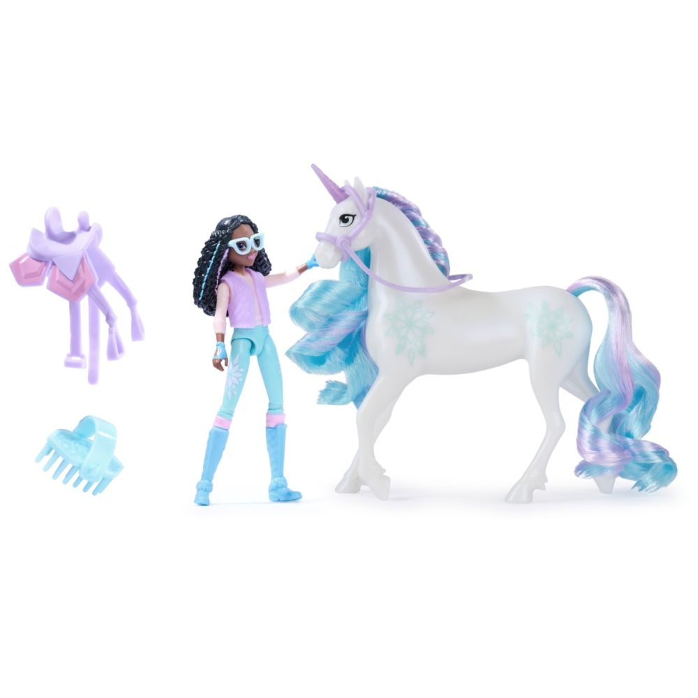 Комплект еднорог Glacier и кукла Layla, Unicorn Academy, 20149006