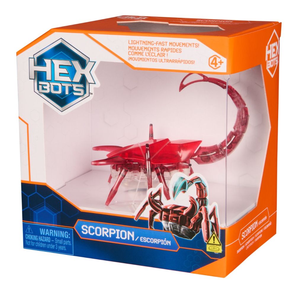 Интерактивен скорпион, Hexbug, Червен, 20149649