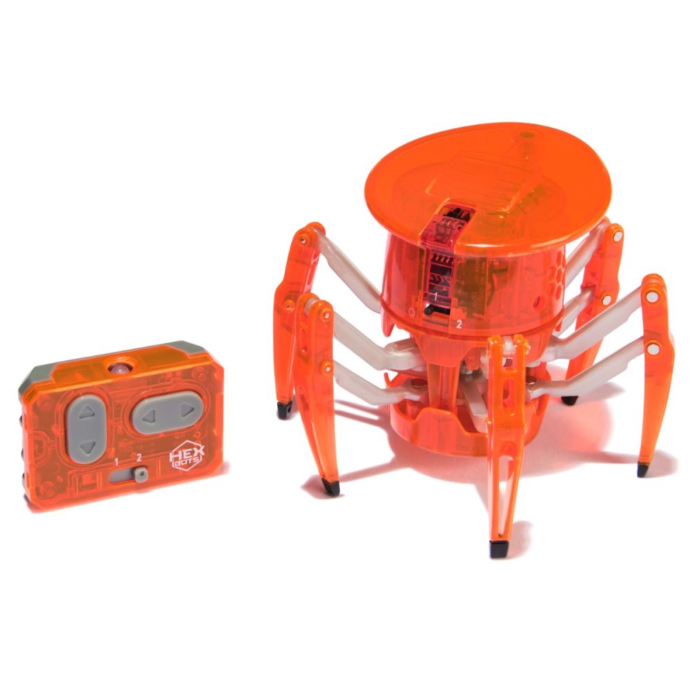 Интерактивен паяк с дистанционно управление, Hexbug, Оранжев, 20149653