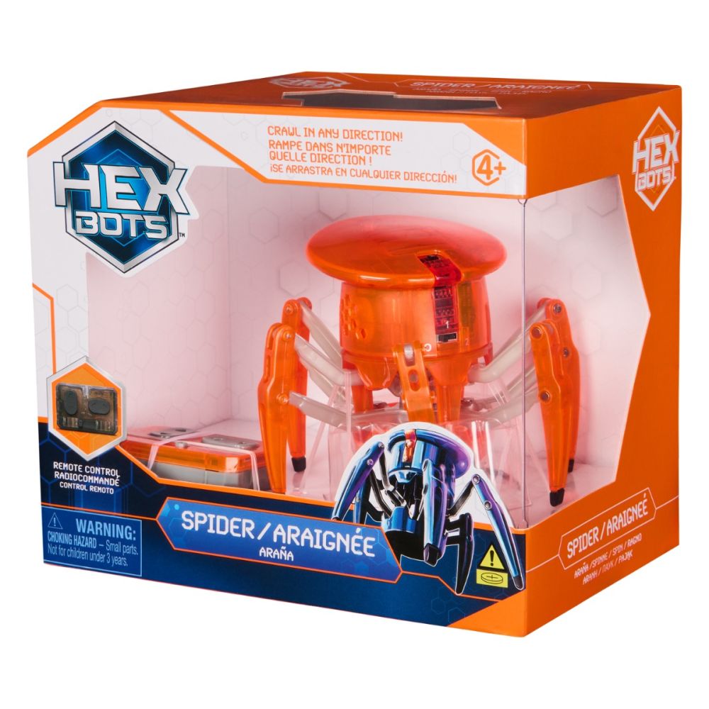Интерактивен паяк с дистанционно управление, Hexbug, Оранжев, 20149653