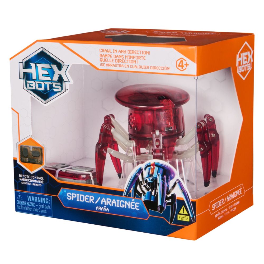 Интерактивен паяк с дистанционно управление, Hexbug, Червен, 20149654