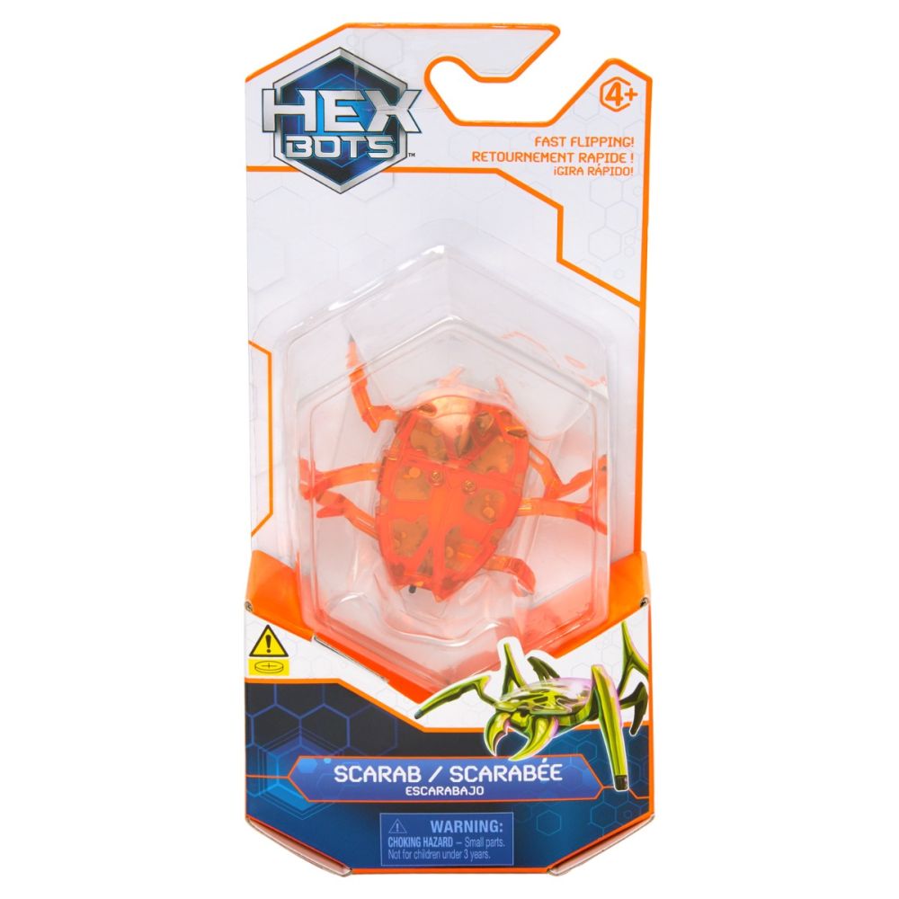 Интерактивна фигурка, Hexbots, Scarab, Оранжева, 20149633