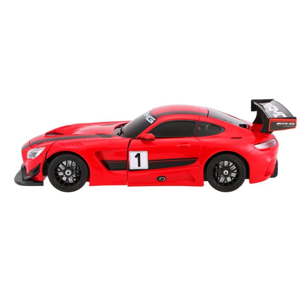 Трансформираща се кола с дистанционно управление, Rastar, Mercedes AMG GT3, 1:14, Червена