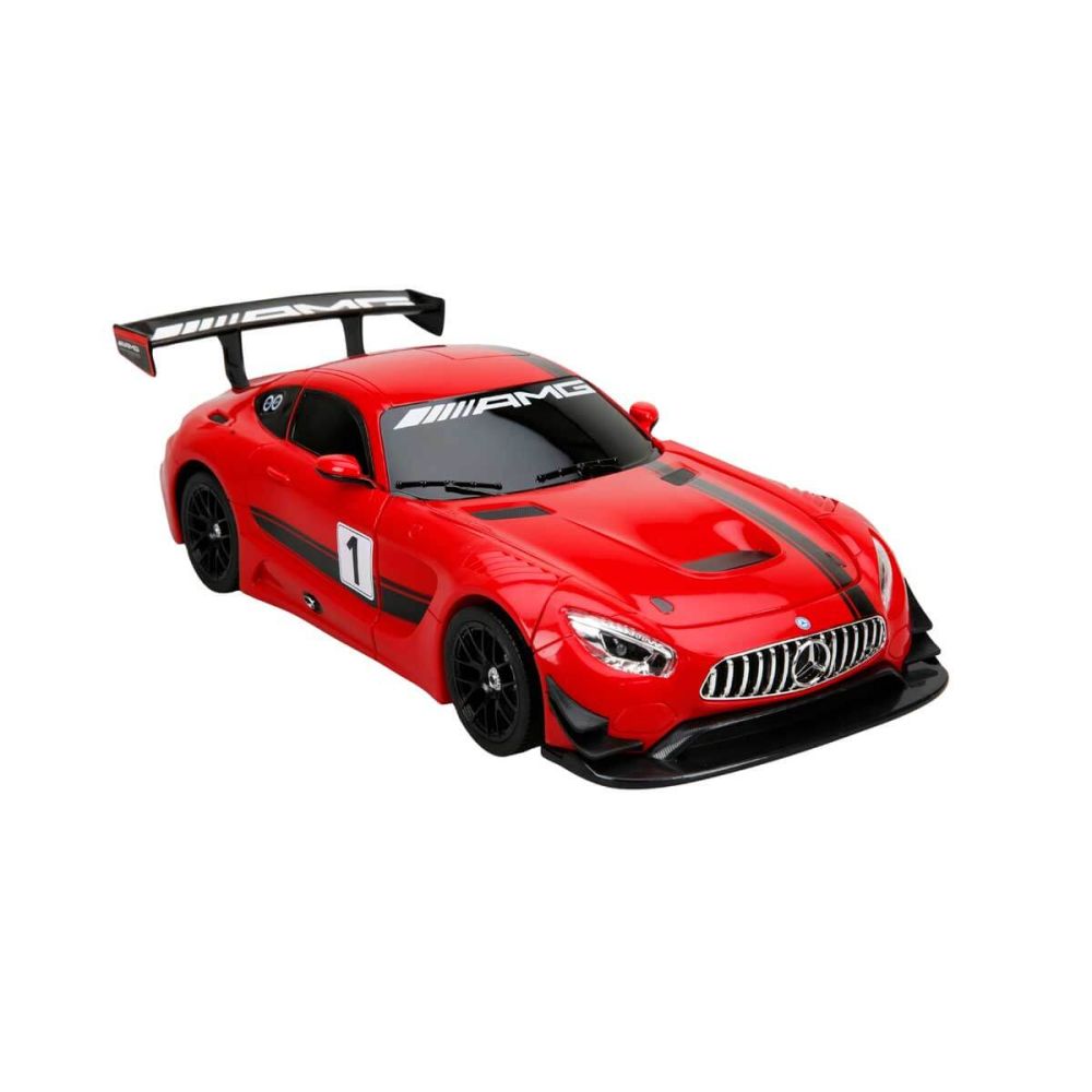 Трансформираща се кола с дистанционно управление, Rastar, Mercedes AMG GT3, 1:14, Червена