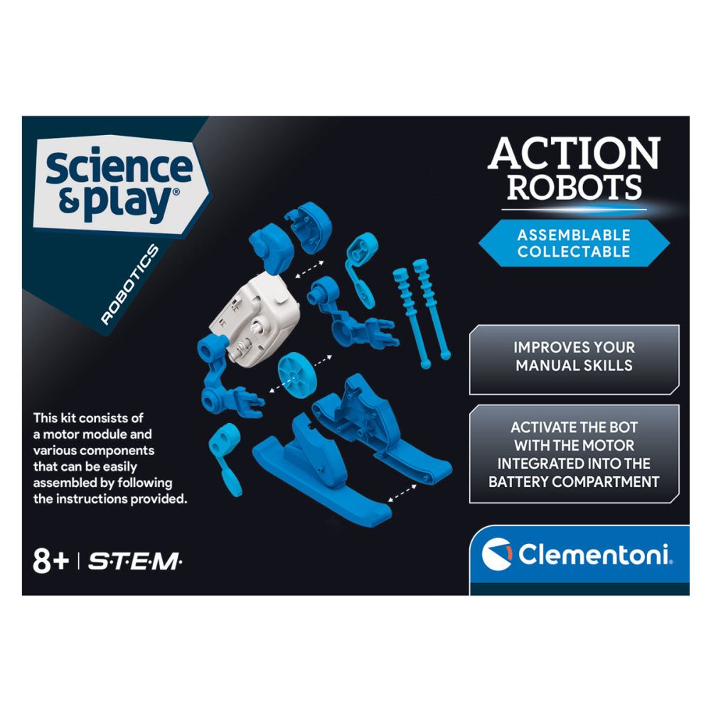 Строителен комплект, Clementoni, Science & Play, Робот скиор