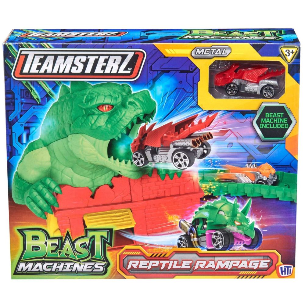 Комплект за игра с количка, Teamsterz Beast Machines Reptile Rampage
