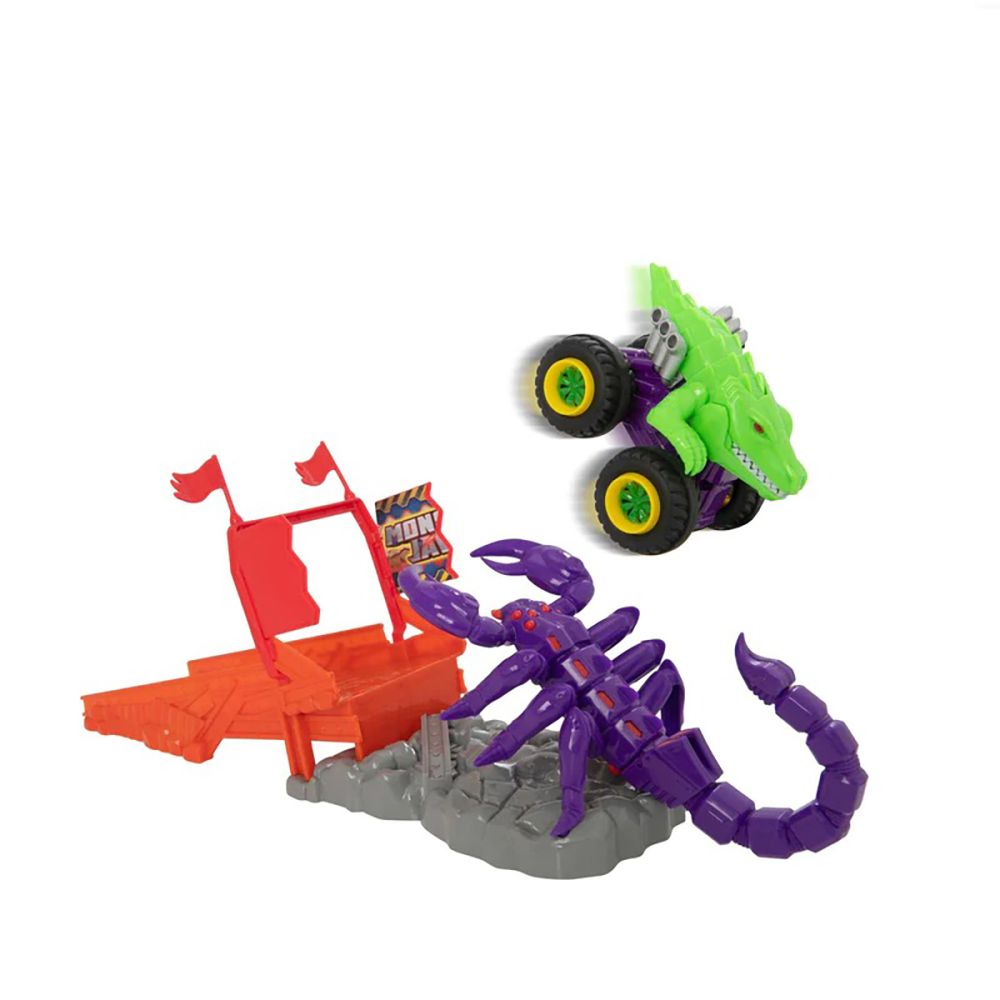 Комплект за игра с количка Monster Jaws, Teamsterz Beast Machines Stinger Slam