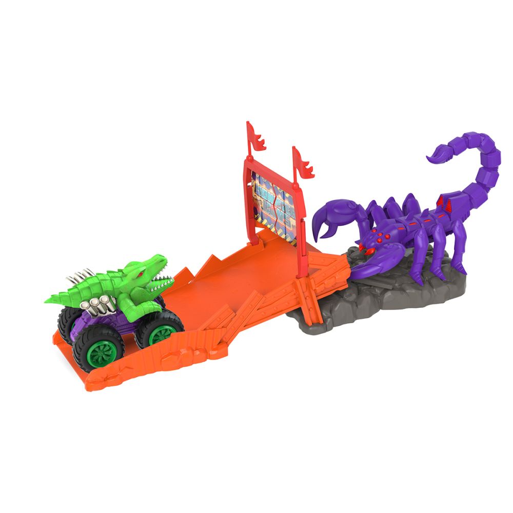 Комплект за игра с количка Monster Jaws, Teamsterz Beast Machines Stinger Slam
