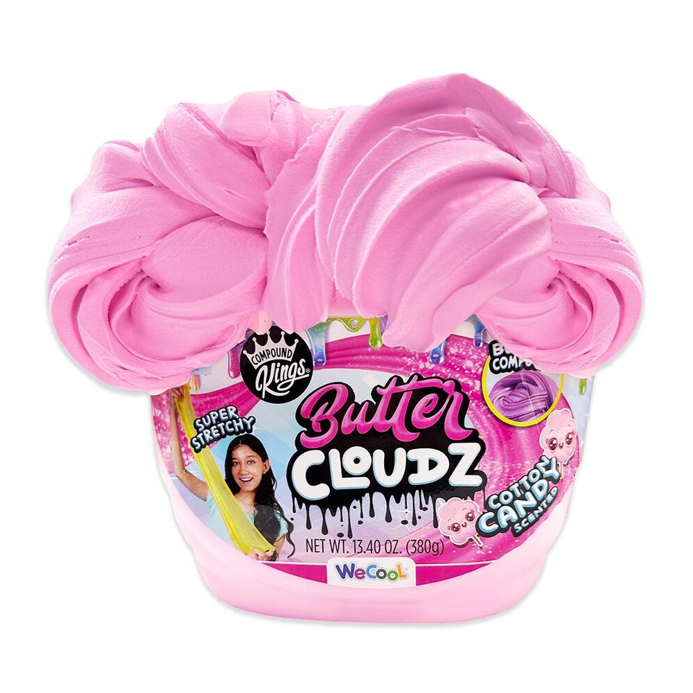 Слайм Compound Kings, Butter Cloudz, Swirls Large, Pink Cotton Candy